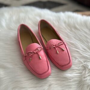 Talbots Pink Pebbled Leather Loafers